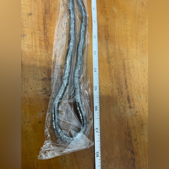 Vintage Bending Gunmetal Tone Jewelry, Snake
necklace, choker, bracelet, art NEW - Picture 10 of 12